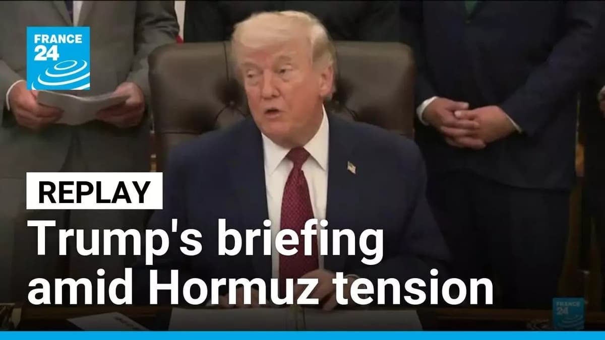 Replay : Donald Trump Holds Briefing Amid Hormuz Tension • FRANCE 24 English