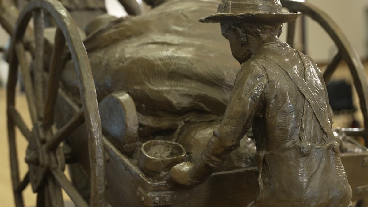 Handcart Sculpture | Artifact Iowa