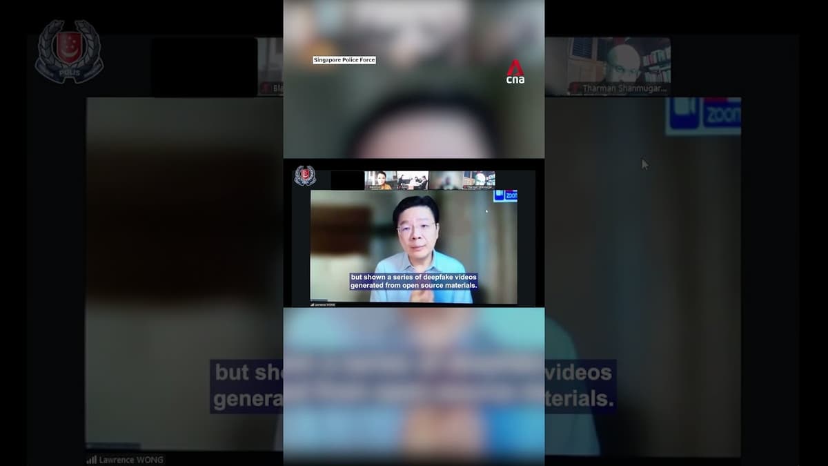 Footage of Fake Zoom Meeting Used in Scam Impersonating PM Wong