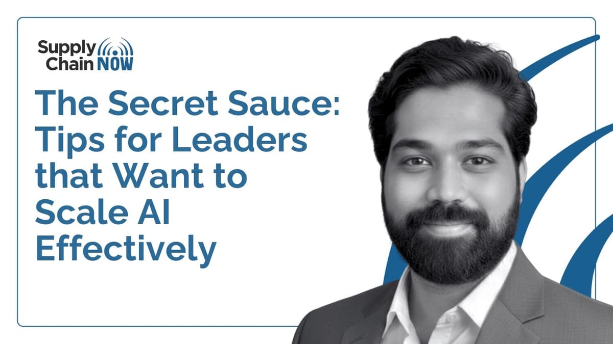 The Secret Sauce: Tips for Leaders that Want to Scale AI Effectively