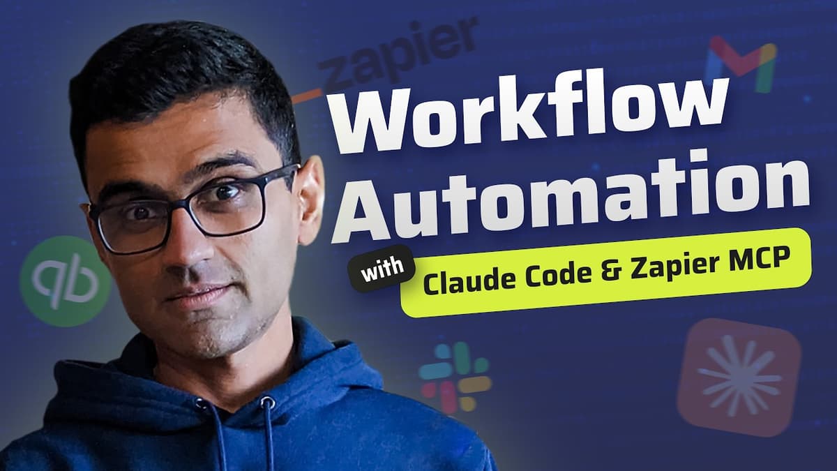 Workflow Automation with Claude Code & Zapier MCP | AI Automation Project
