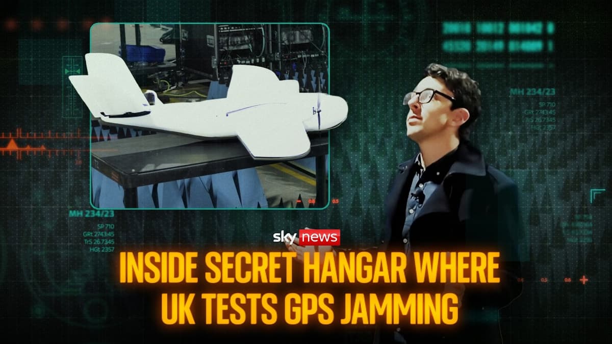 Inside Secret Hangar Where UK Tests GPS Jamming