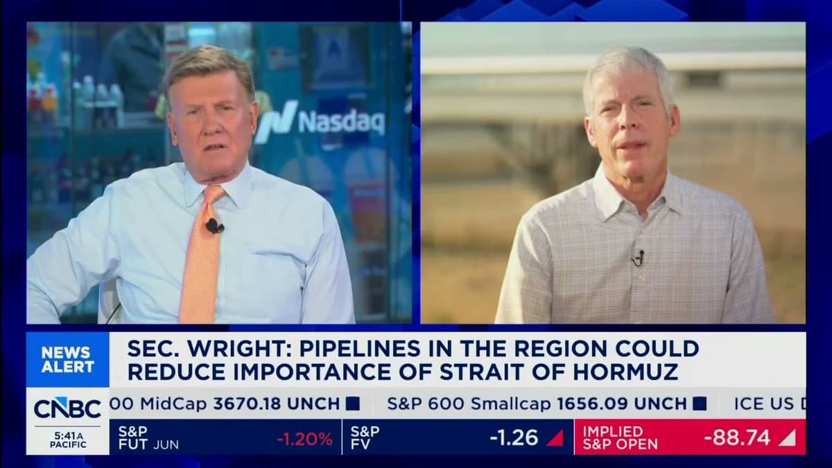Secretary Wright Joins CNBC's Squawk Box - May 15, 2026