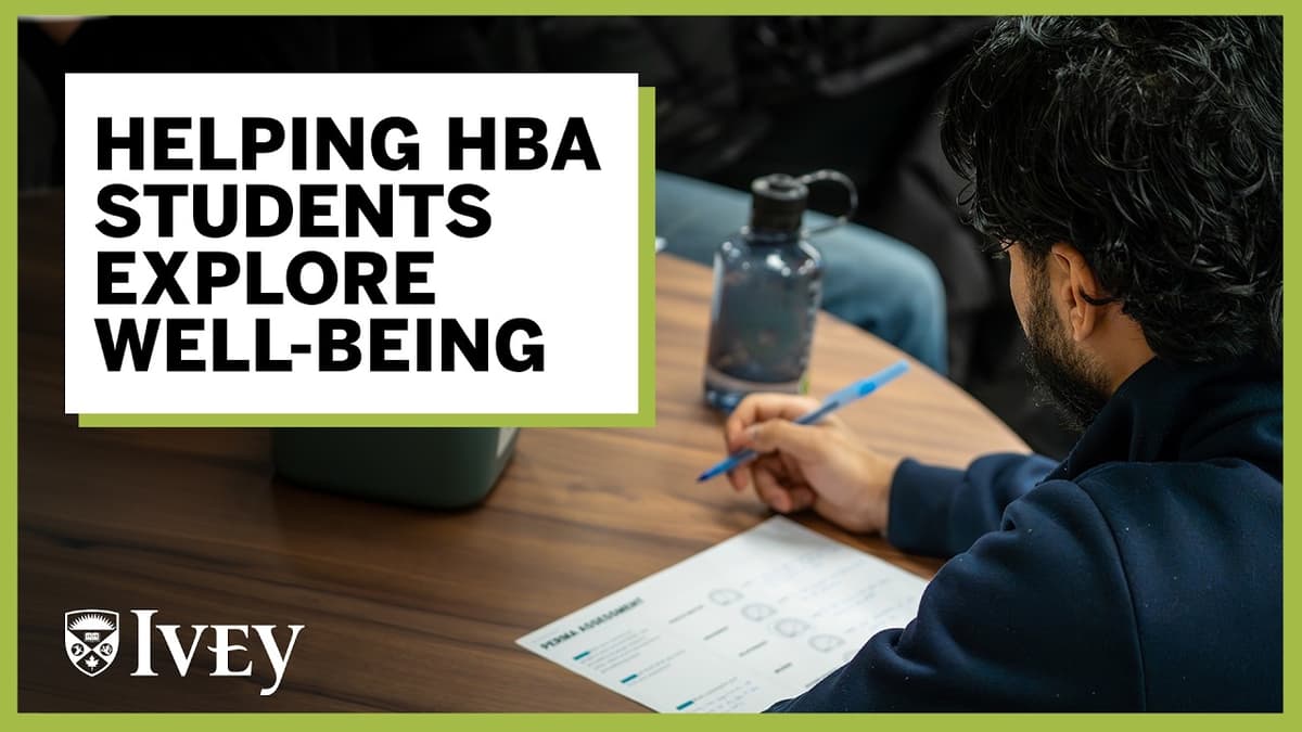 Rethinking Success: HBA Students Reflect on Well-Being and Careers