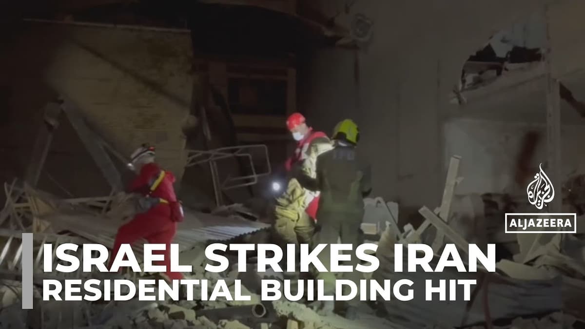 Israeli Attacks in Tehran: Red Crescent Says Residential Building Hit
