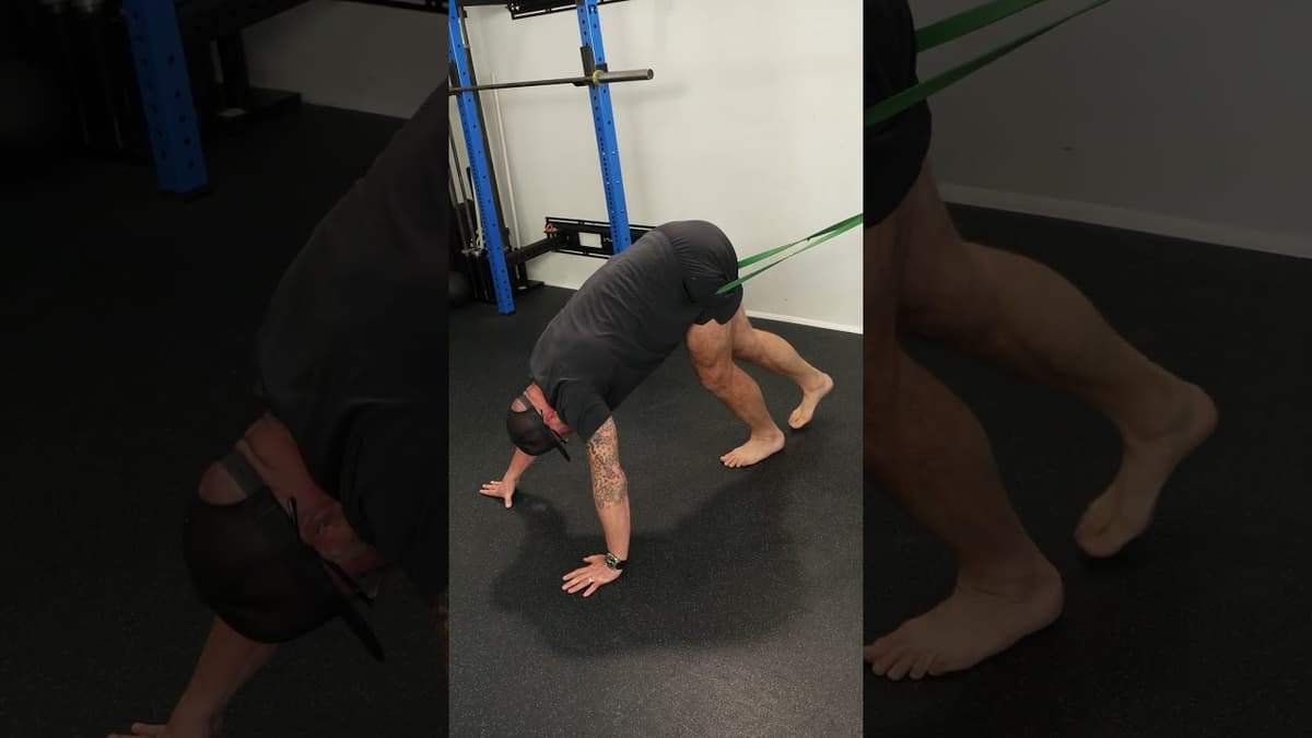 Banded Downward Dog Hip Hinge for Hamstring Mobility & Better Deadlift Setup (2–3 Min/Side)