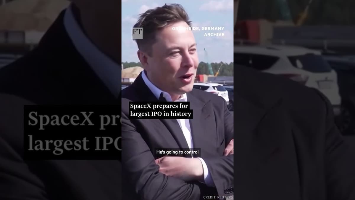 SpaceX Prepares for Largest IPO in History: What Should We Expect? | FT #shorts