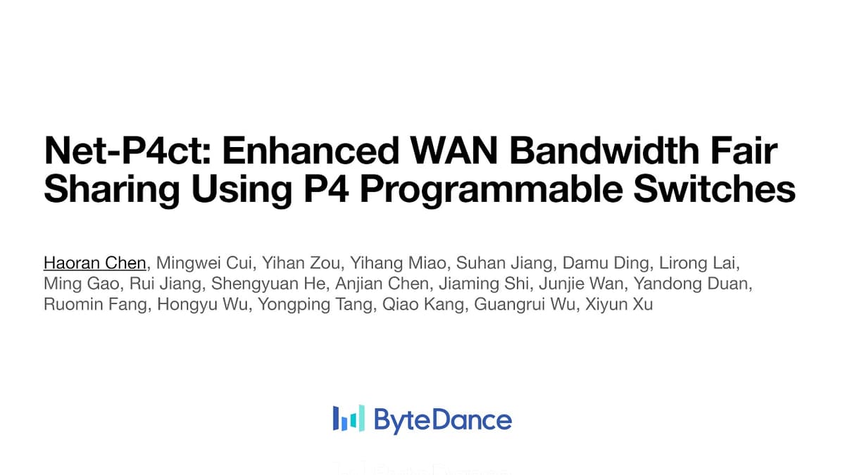 NSDI '26 - Net-P4ct: Enhanced WAN Bandwidth Fair Sharing Using P4 Programmable Switches