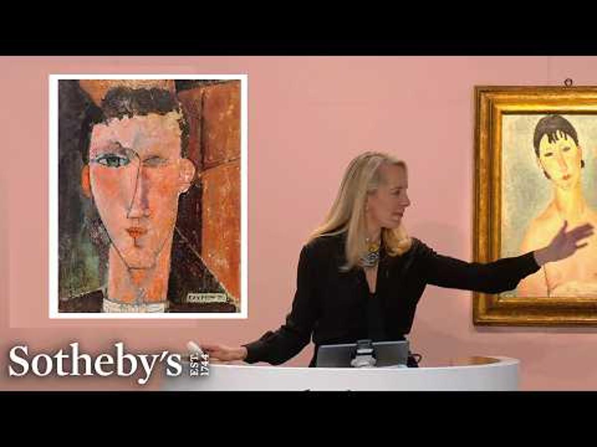 Modigliani WWI Portrait Smashes Estimates, Sells for €10.6 Million | Sotheby's Paris Bidding Battle