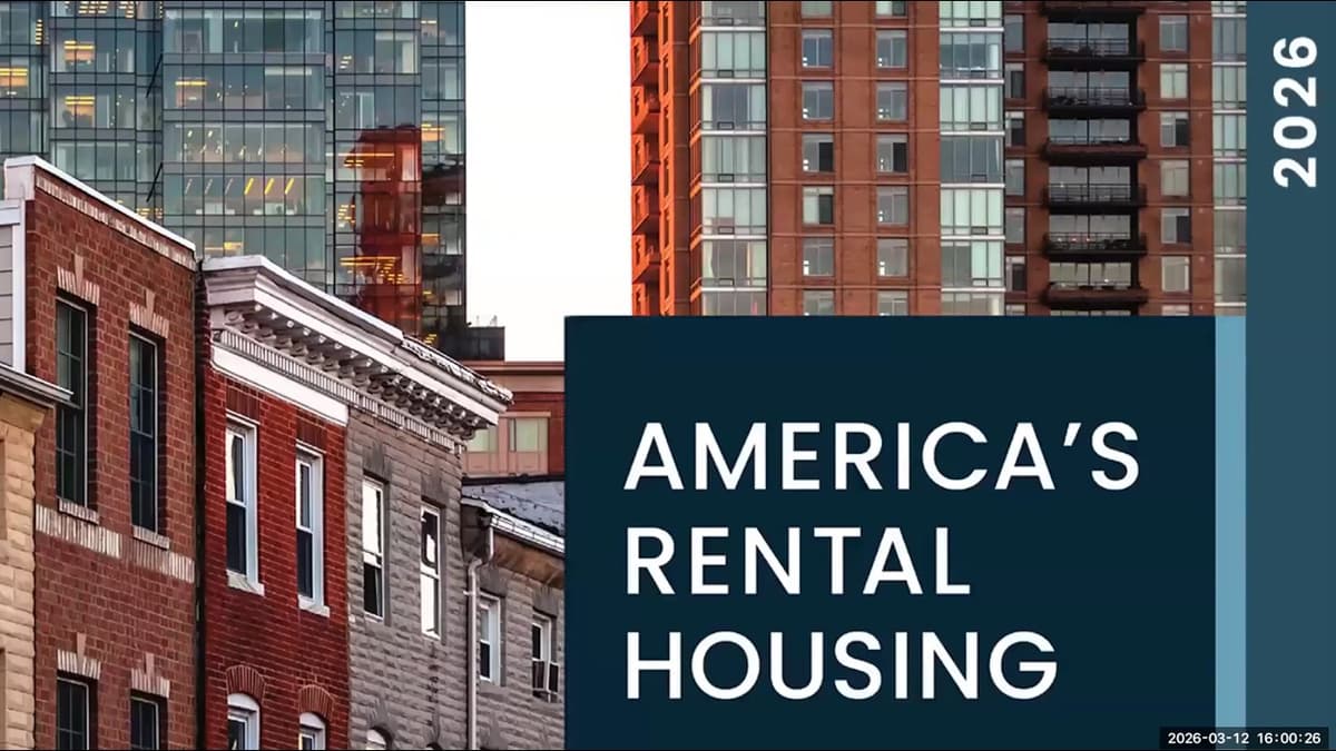 America's Rental Housing 2026