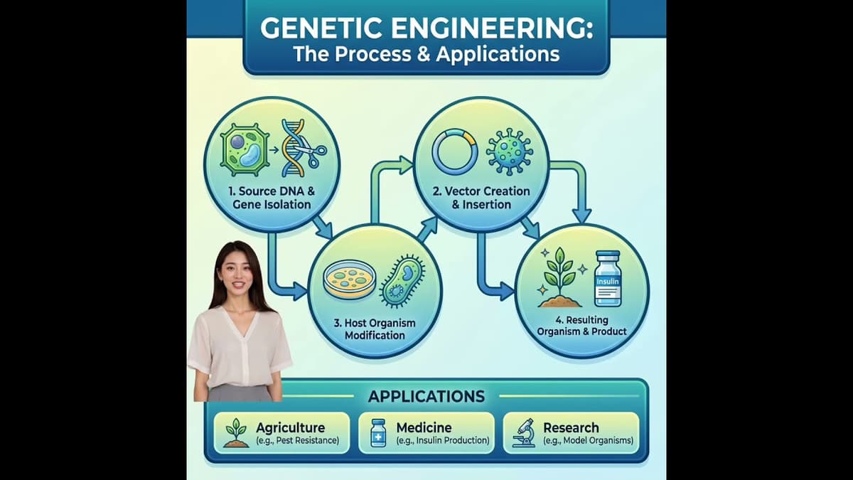 Genetic Engineering - The Process and Applications (2 Minutes)