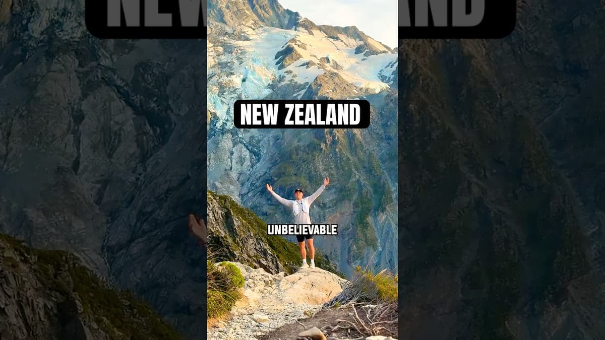 Trail Running in New Zealand (Mueller Hut - Mt. Cook)