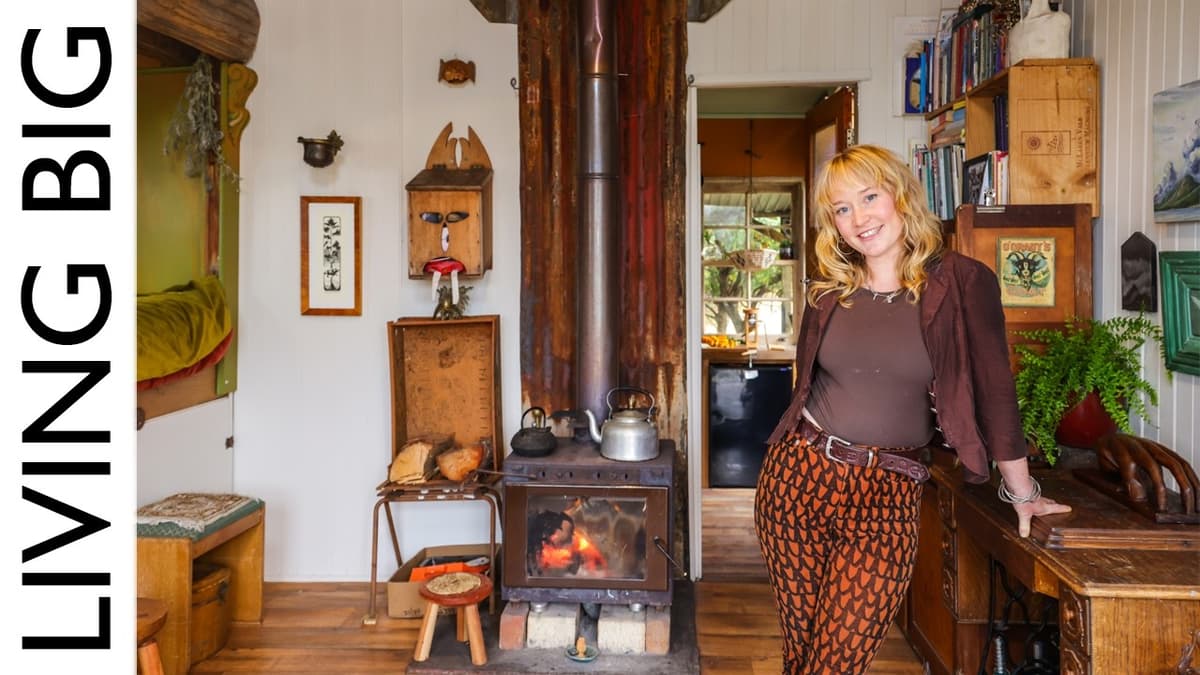 Young Artist Builds a Magical Off-Grid Cabin in the Wilderness