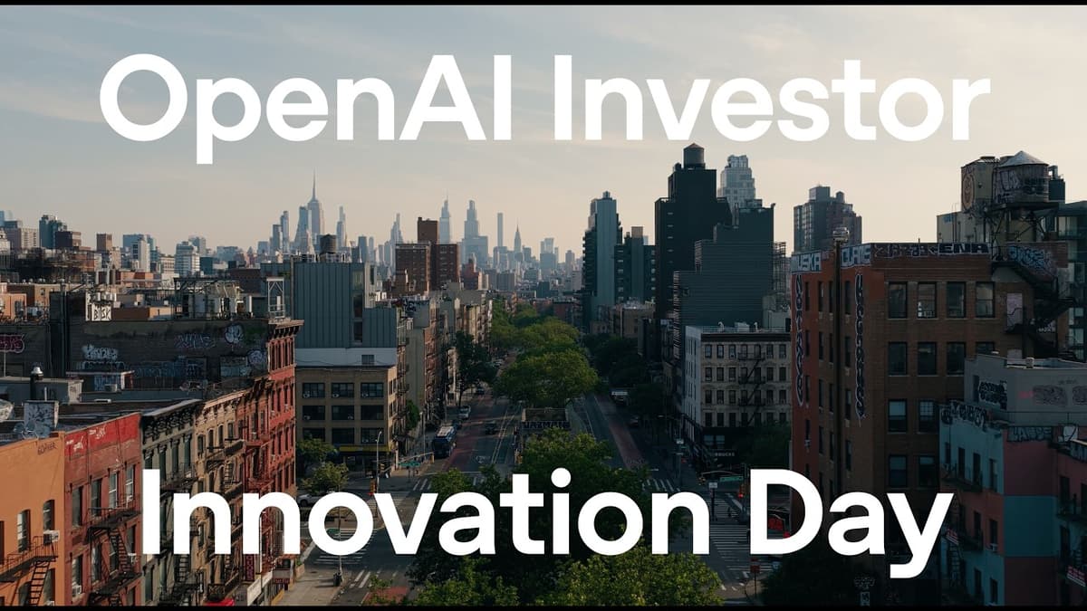 OpenAI Investor Innovation Day
