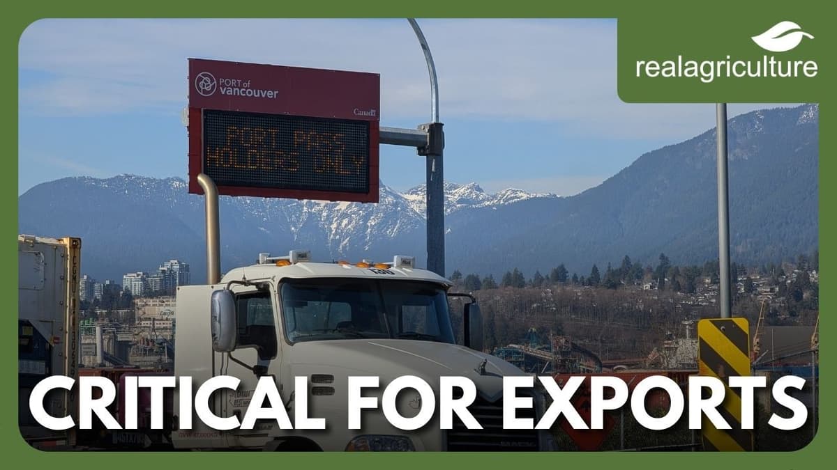 Fertilizer, Grain, and Export Groups Seek Federal Action on Critical Vancouver Export Corridor