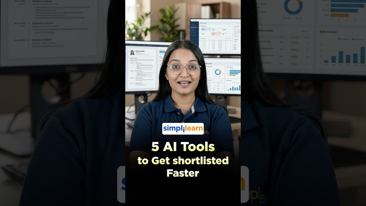 5 AI Tools to Get Shortlisted Faster | Resume Hacks | Job Search Tips 2026 #shorts #simplilearn