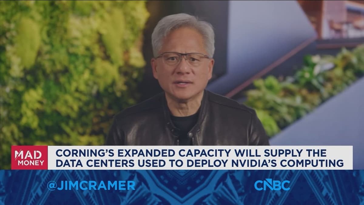 Nvidia CEO Jensen Huang Says Corning Partnership Will 'Revitalize American Manufacturing'