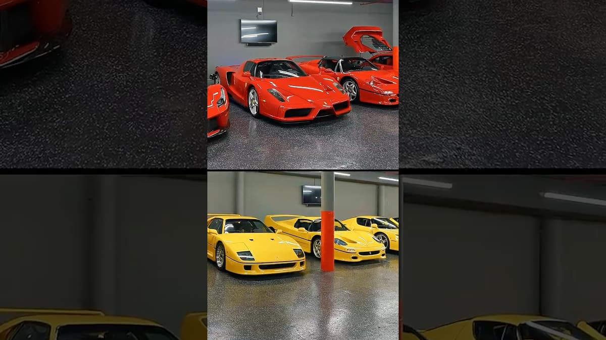$200,000,000 Ferrari Collection #cars #ferrari