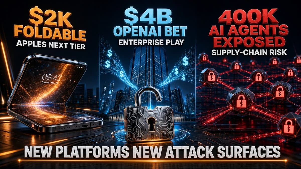 Apple's Foldable, OpenAI's Enterprise Play, AI Agent Security Gaps | Techstrong Gang