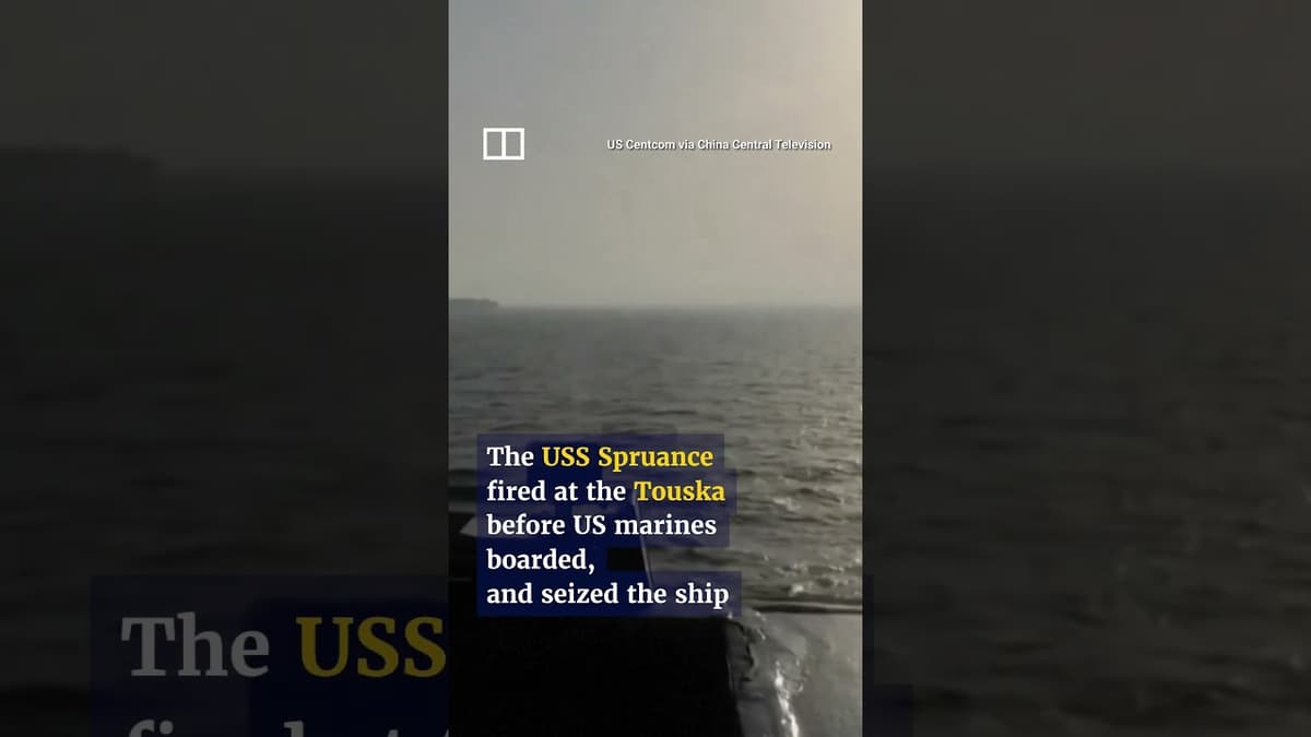 US Forces Seize Iranian Ship