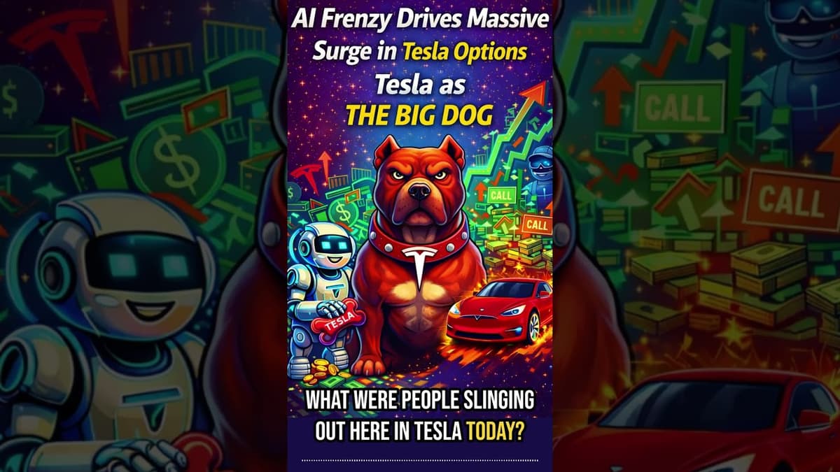 AI Frenzy Drives Massive Surge in Tesla Options