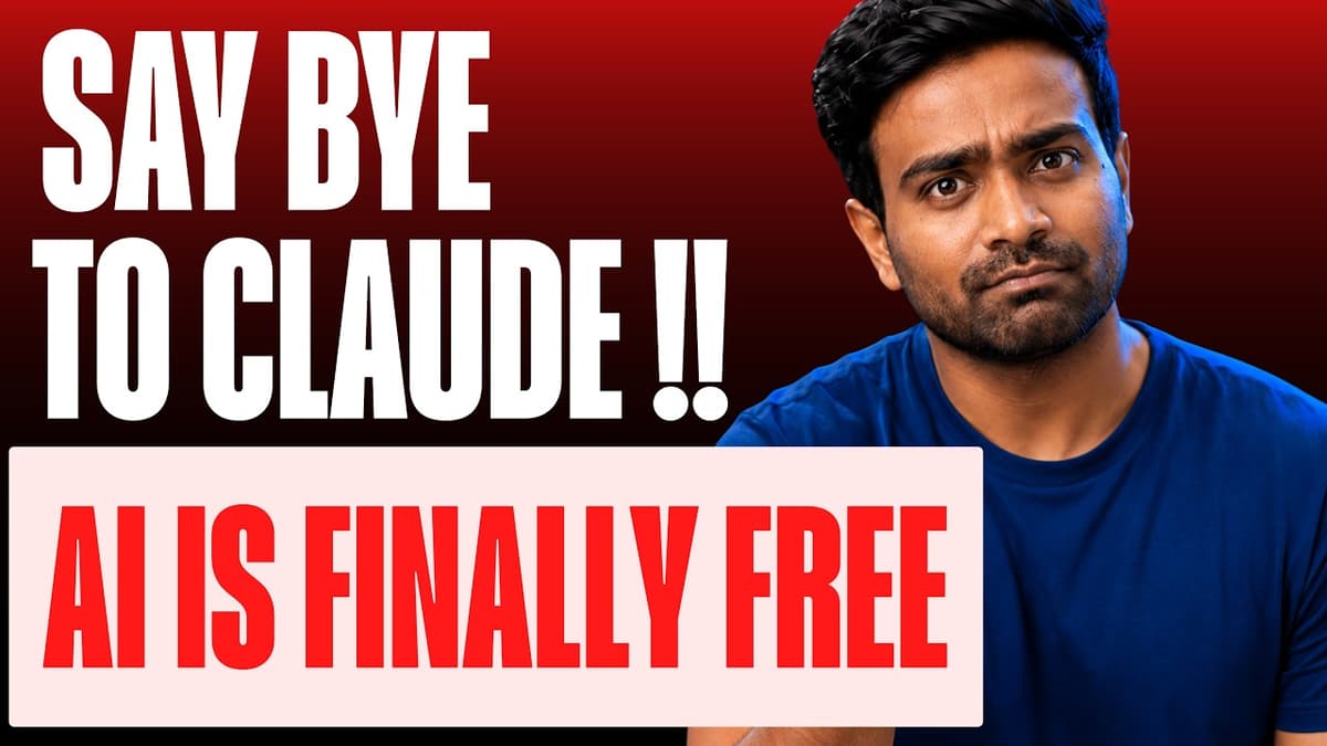 Free Claude Code Alternative that Actually Works | 250 USD Free Credits