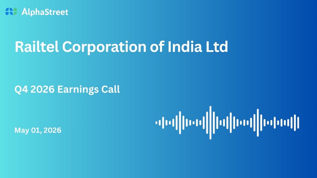 Railtel Corporation of India Ltd Q4 FY2025-26 Earnings Conference Call