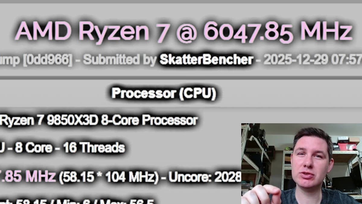 6 GHz AIO-Cooled Ryzen 7 9850X3D | CP#7