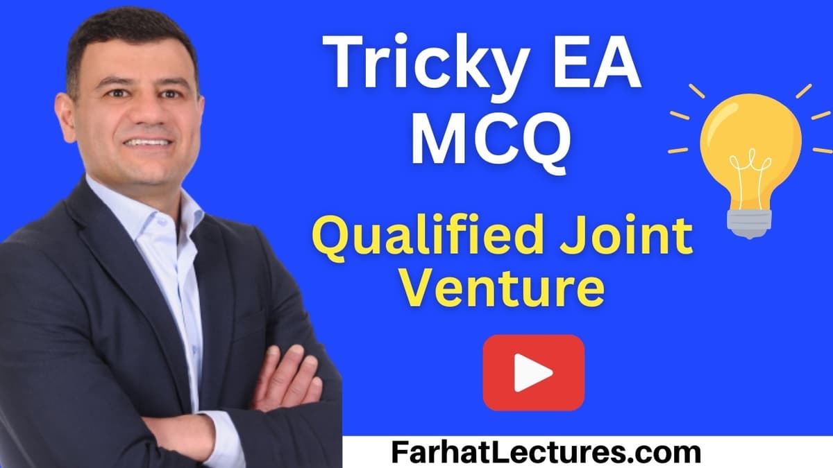 📝 Qualified Joint Venture (QJV) MCQ — Enrolled Agent Course