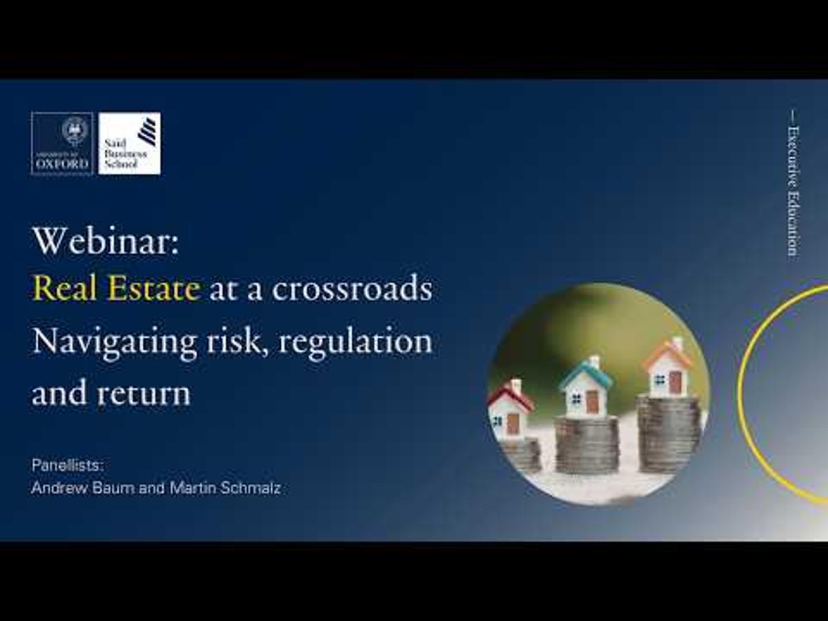 Real Estate at a Crossroads: Navigating Risk, Regulation and Return #realestate