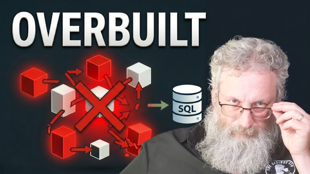 The NoSQL Lie That Keeps Developers Overbuilding