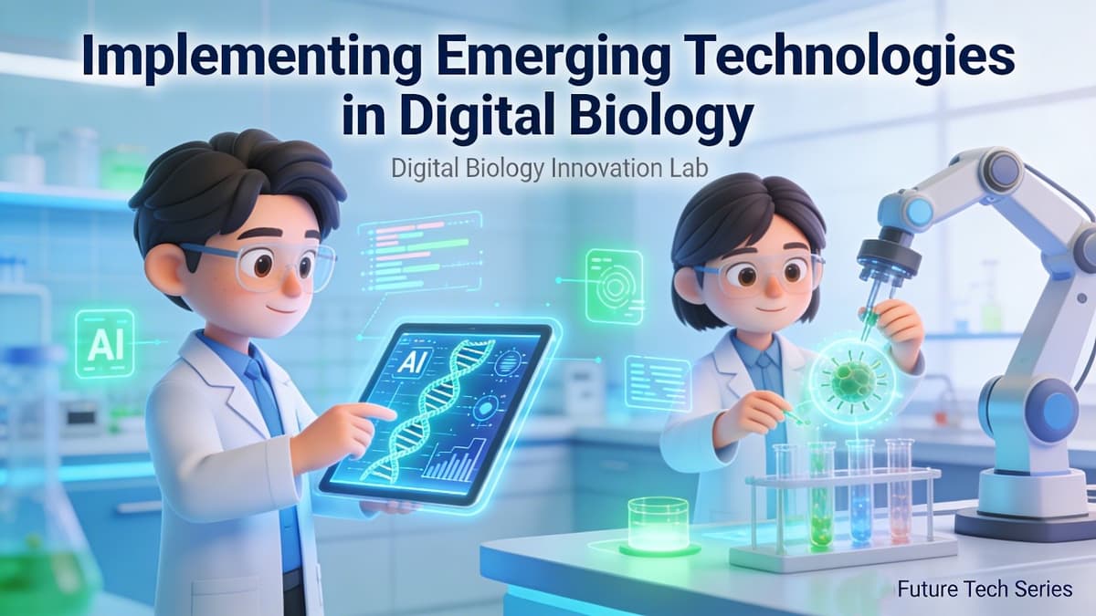 Implementing Emerging Technologies in Digital Biology (15 Minutes)