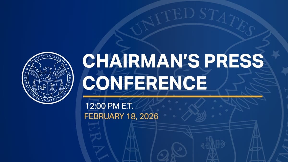 FCC Chairman Carr's Press Conference - February Open Meeting