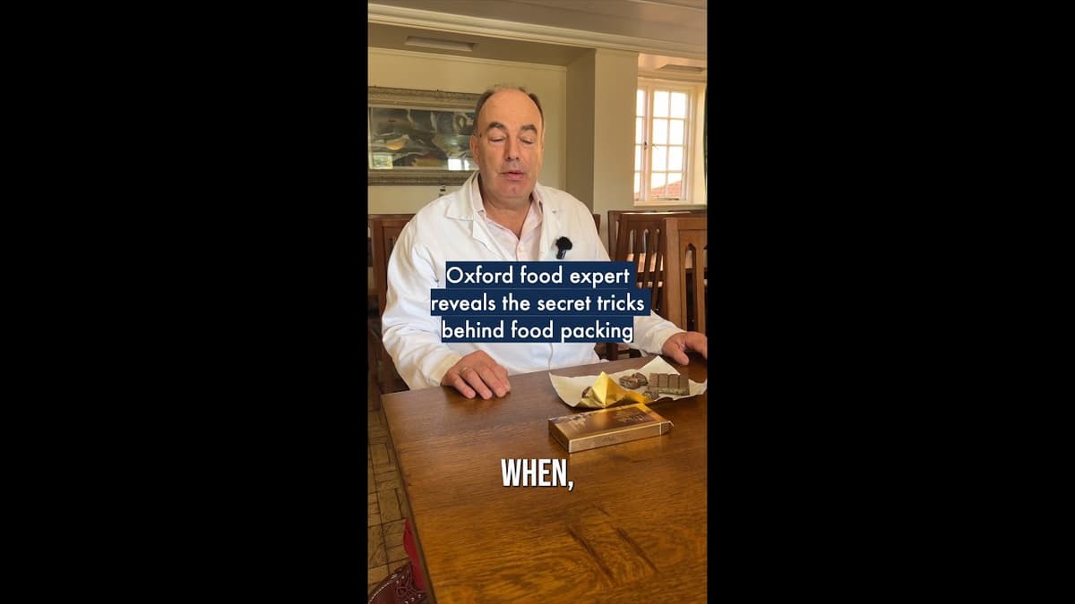 Oxford Food Expert Reveals the Secret Tricks Behind Food Packing 🍫 #OxfordUniversity