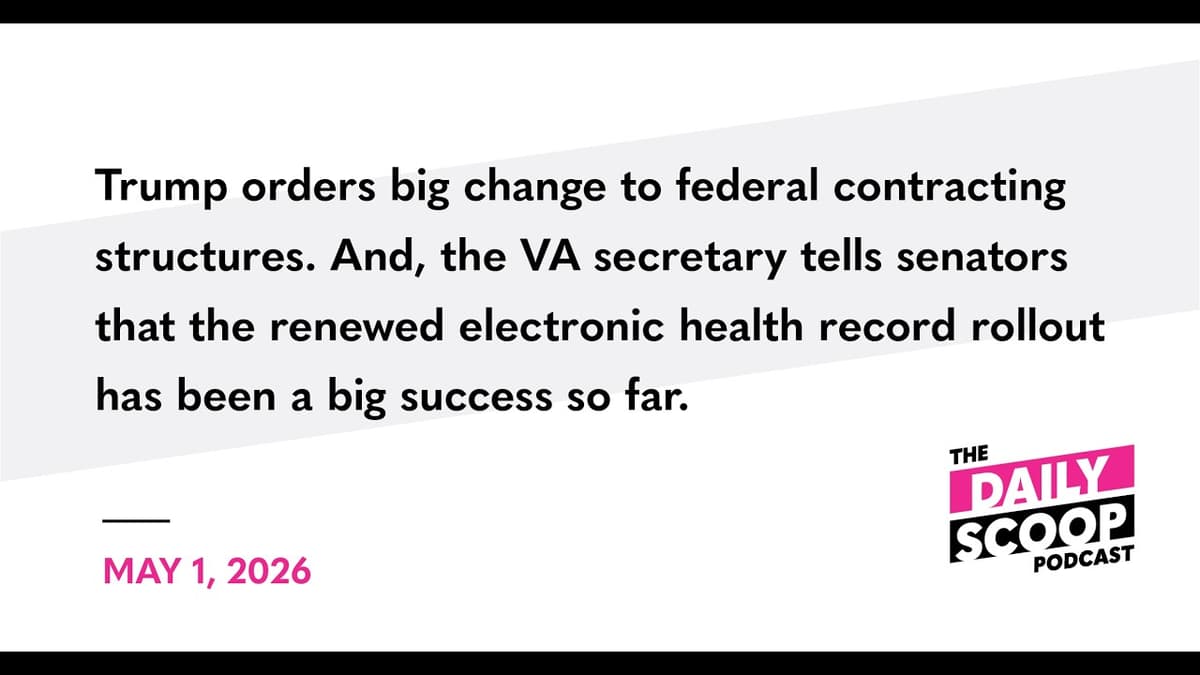 Trump Orders Big Change to Federal Contracting Structures