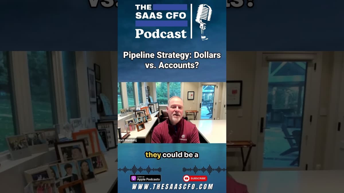Pipeline Strategy: Dollars Vs. Accounts #saas #shorts #ai #podcast #markupai