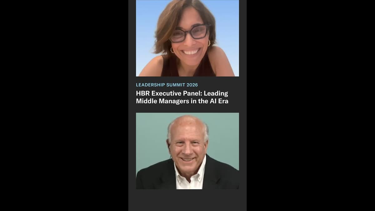 HBR Executive Panel: Leading Middle Managers in the AI Era