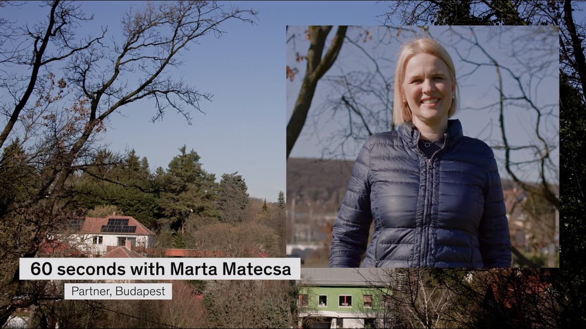 60 Seconds with Marta Matecsa From Hungary