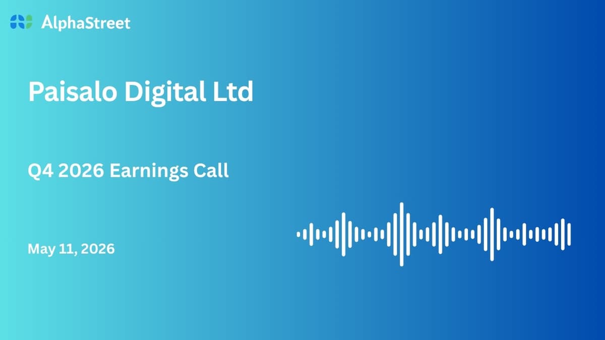 Paisalo Digital Ltd Q4 FY2025-26 Earnings Conference Call