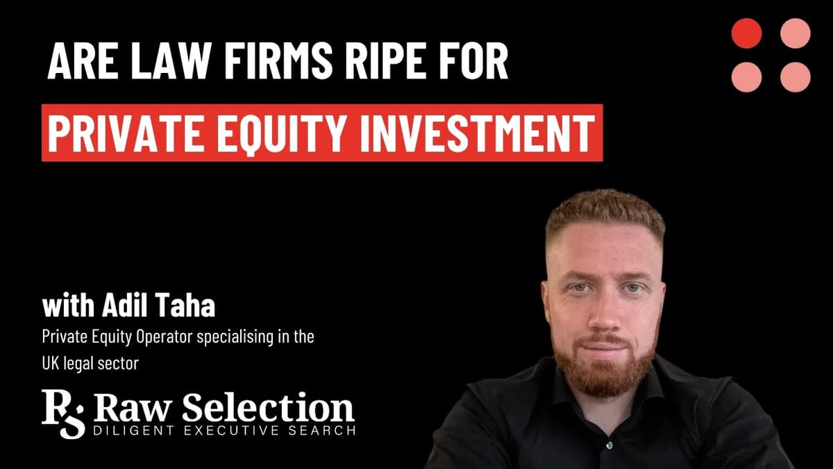 Are Law Firms Ripe for Private Equity Investment