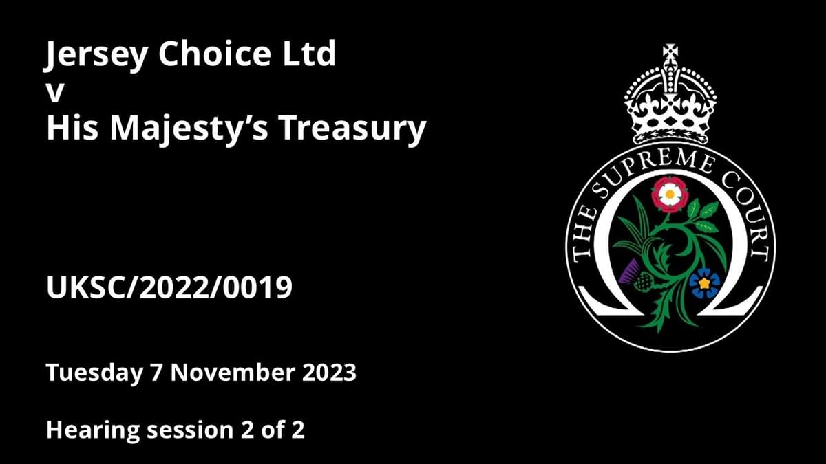 Jersey Choice Ltd v HM Treasury