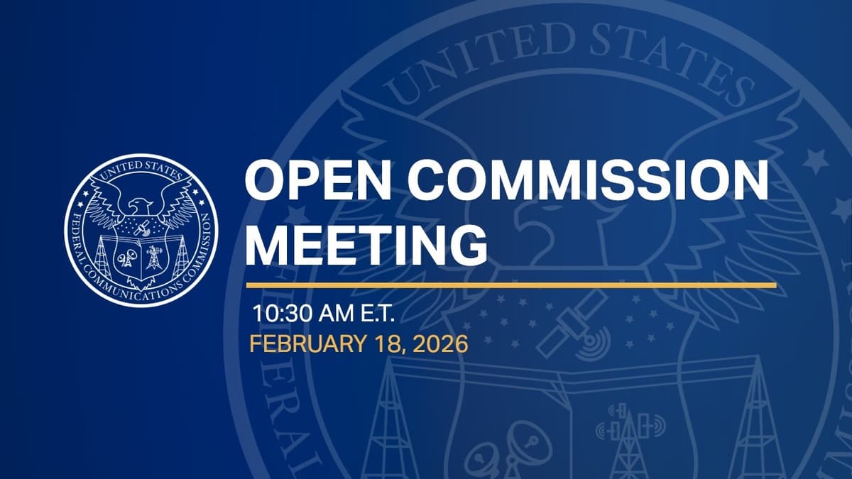 February 2026 Open Commission Meeting