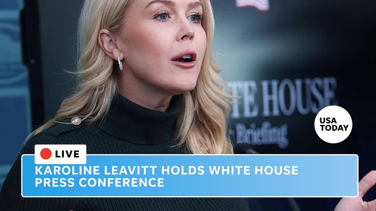 Live: Karoline Leavitt Leads White House Press Briefing as US War with Iran Continues