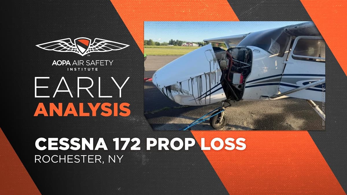 Early Analysis: Cessna 172 Prop Loss