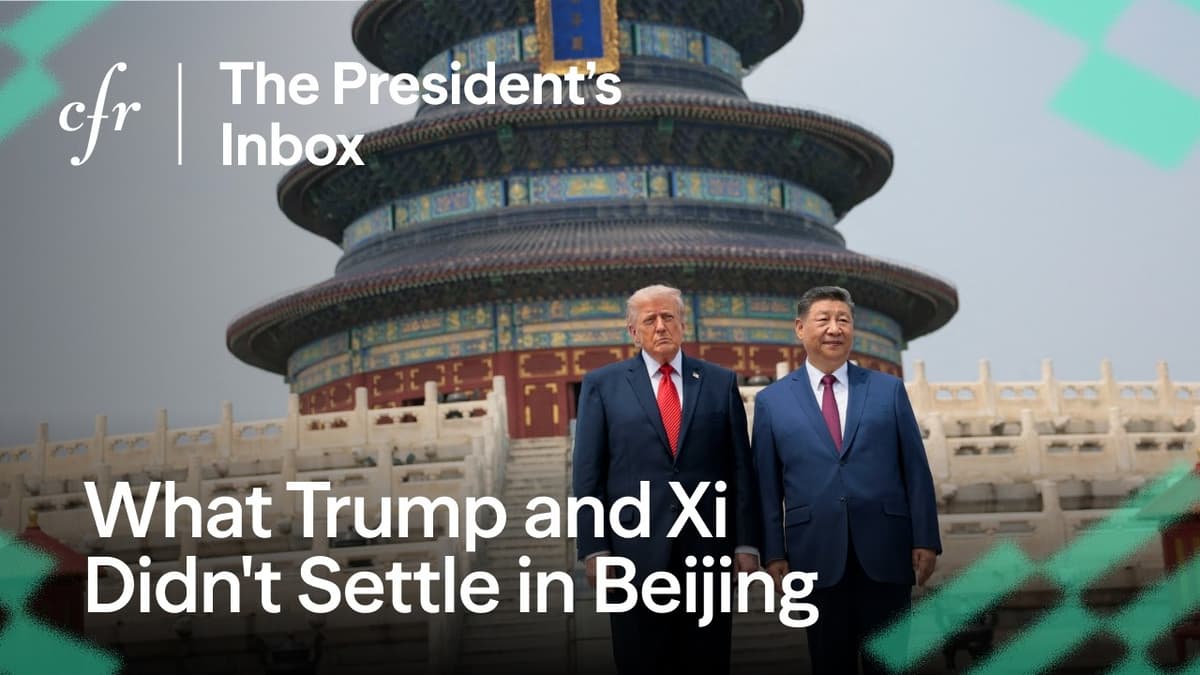 What Trump and Xi Didn't Settle in Beijing, With Nicholas Burns | The President’s Inbox