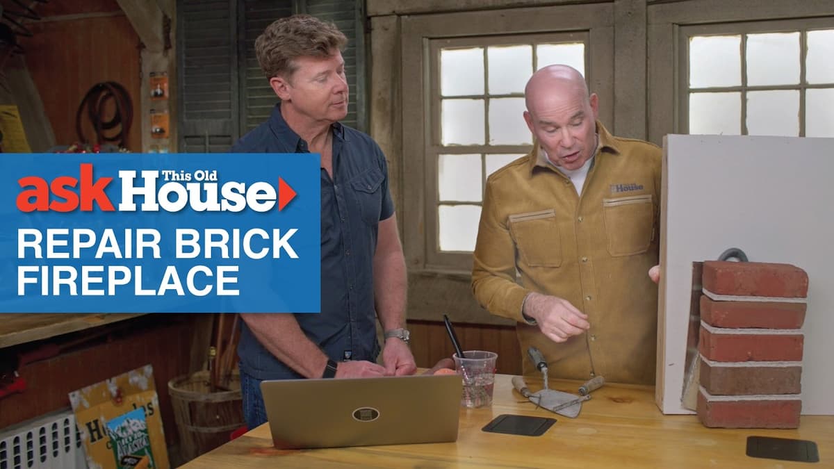 How to Repair Brick Fireplace Surround Cracks | Ask This Old House