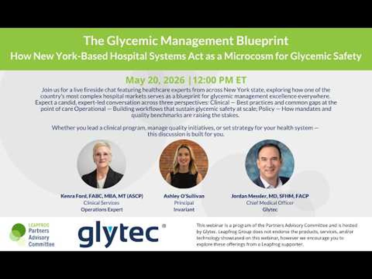 Glycemic Management Blueprint: How NY-Based Hospital Systems Act as a Microcosm for Glycemic Safety