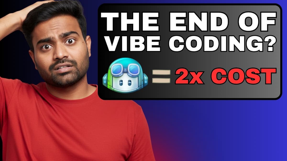 Bye Bye Vibe Coding | GitHub Makes Vibe Coding 2x Expensive