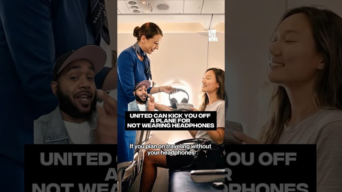 United Can Kick You Off a Plane for Not Wearing Headphones #complexnews