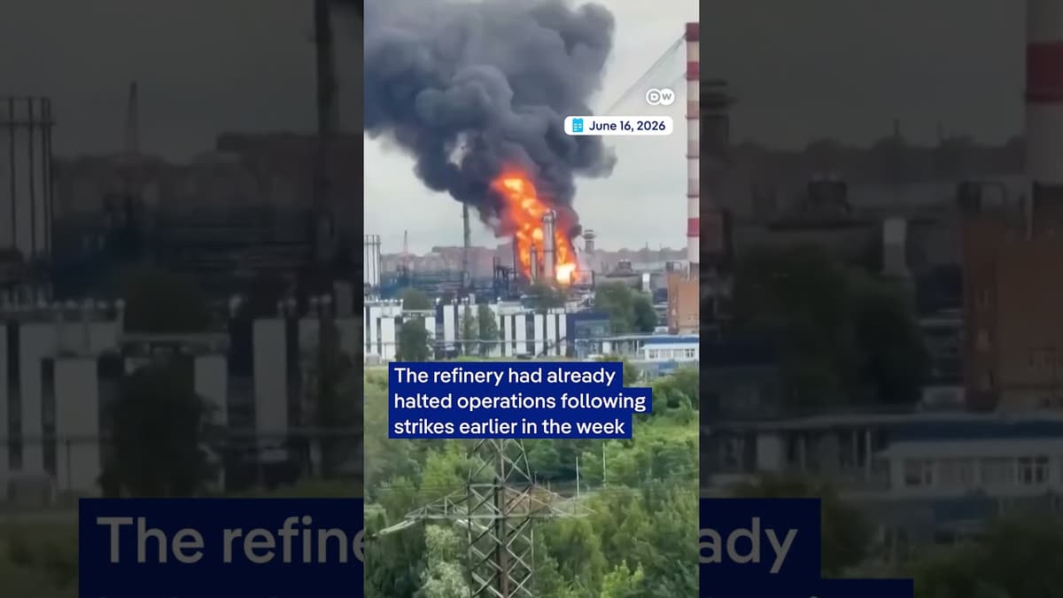 Ukrainian Drones Hit Moscow Oil Refinery | DW News